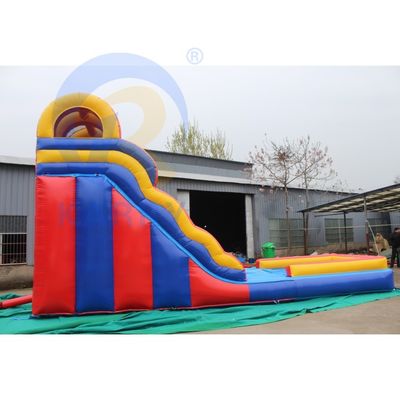 Unsix PVC Adult Size Jumping Slide Long and Large Inflatable Water Slide with Bouncer