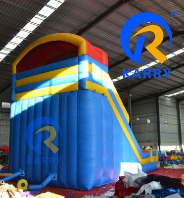 2023 Hot Outdoor Water Slide Combo Pool with Double Lane Rotary Design and PVC Material
