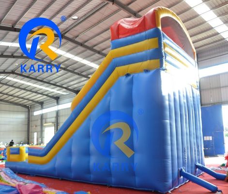 2023 Hot Outdoor Water Slide Combo Pool with Double Lane Rotary Design and PVC Material