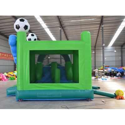 Home/Business PVC Elastic Football Player Castle Bounce House Inflatable Roll-up Slide