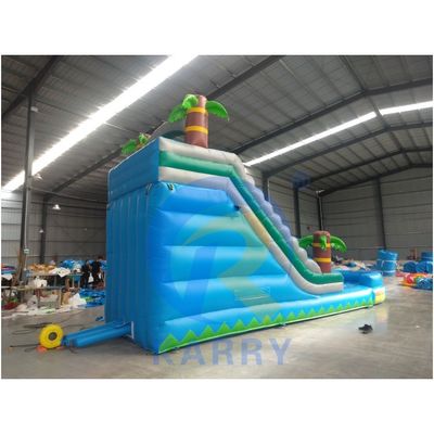 Max Capacity Over 500kg Inflatable Commercial Grade Blue Water Slide for Outdoor Fun