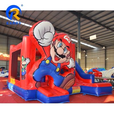 Outdoor Toy Castle Customized Logo Acceptable Inflatable Bounce House with Slide