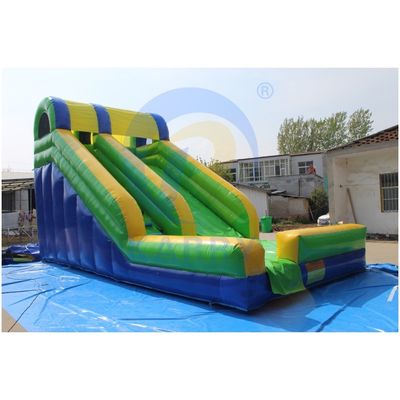 Attract CE EN14960 Certified Leopard Print Arch Inflatable Water Slides with Swimming Pool