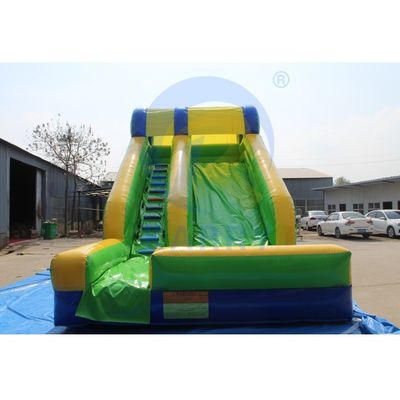 Attract CE EN14960 Certified Leopard Print Arch Inflatable Water Slides with Swimming Pool