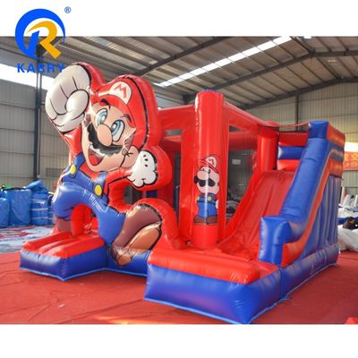 Outdoor Toy Castle Customized Logo Acceptable Inflatable Bounce House with Slide