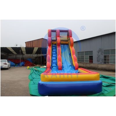 Leopard Print Arch Water Slide Inflatable with Wet Dry Design and Swimming Excitement