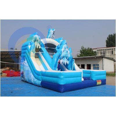 CE/EN71/EN14960 certified commercial inflatable Frozen bouncer slide combo for adults