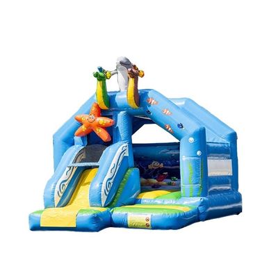 Portable Backyard Inflatable Bounce House with Small Slide Commercial Event Promotion