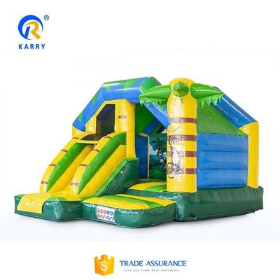 Portable Backyard Inflatable Bounce House with Small Slide Commercial Event Promotion