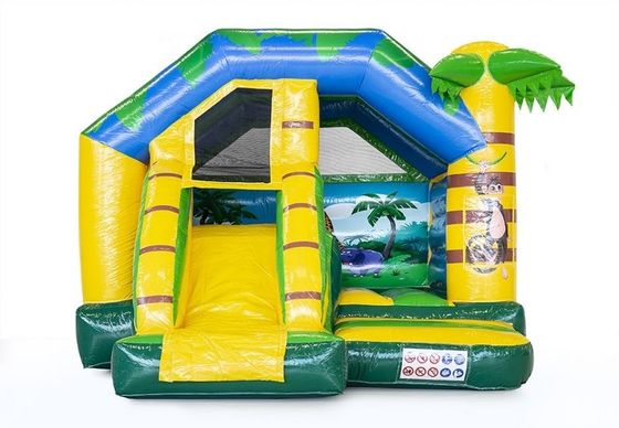 Portable Backyard Inflatable Bounce House with Small Slide Commercial Event Promotion