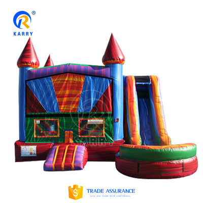 Commercial Dinosaur Castle Land Slide Inflatable Toy Unisex Gender Delivery by Sea/Air