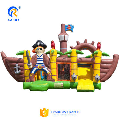 Commercial Dinosaur Castle Land Slide Inflatable Toy Unisex Gender Delivery by Sea/Air