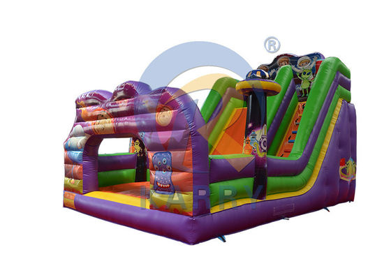 PVC Commercial Wet Dry Space Travel Slide Inflatable Bouncy House for Kids and Adults