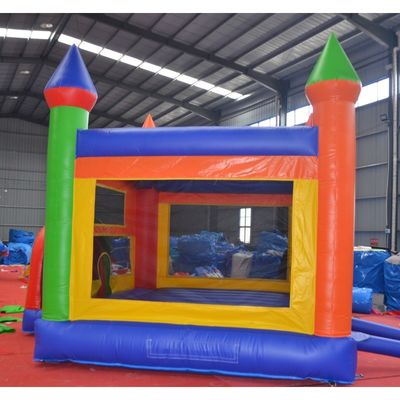 Colorful Kids Inflatable Bounce House Amusement Jumper with Accessories Blower Repair Kit