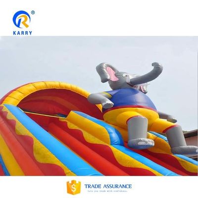 Customized Inflatable Elephant Bouncer Slide Obstacle Course Combo Perfect for Events