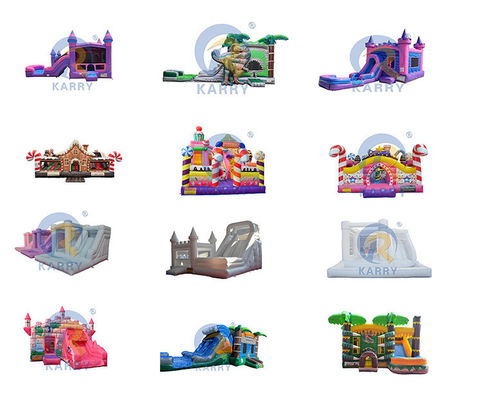 14 Years Age Range Outdoor Inflatable Bounce House Castle with Slide and Water Park