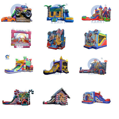 14 Years Age Range Outdoor Inflatable Bounce House Castle with Slide and Water Park