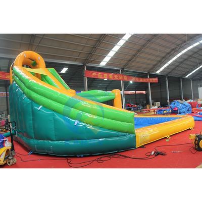 Backyard Games for Kids Commercial Water Slide Inflatable Pool Combo and Spray Tools