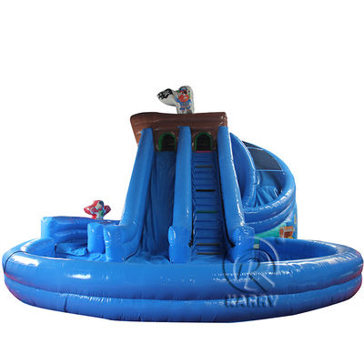 Outdoor Entertainment Large Pirate Themed Inflatable Water Slide for Kids' Parties