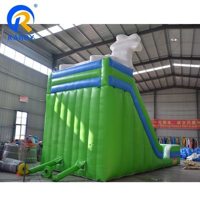 Inflatable Water Slide for Kids and Adults Play Green PVC Material Can Be Customized