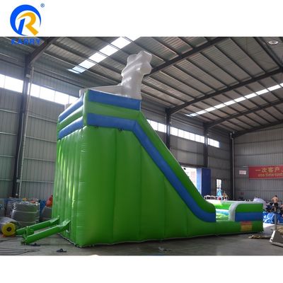 Inflatable Water Slide for Kids and Adults Play Green PVC Material Can Be Customized
