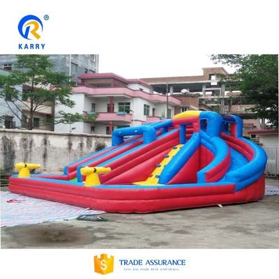 CE Blower and Repair Accessories Included Children's Inflatable Water Slide with Pool