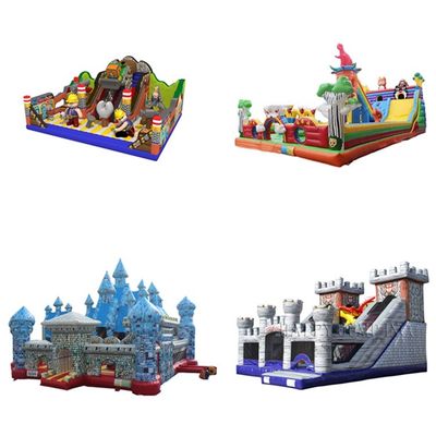 Kids Inflatable Bouncy Castle Ding dang Cat Theme Jumping Bouncer House with Slide
