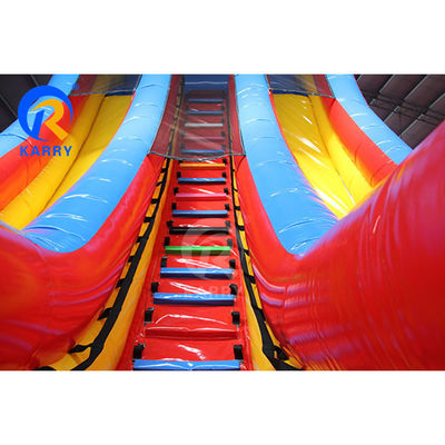 EN14960 Certified Dual Lane Inflatable Bouncing Castle Slide for Kids' Water Fun