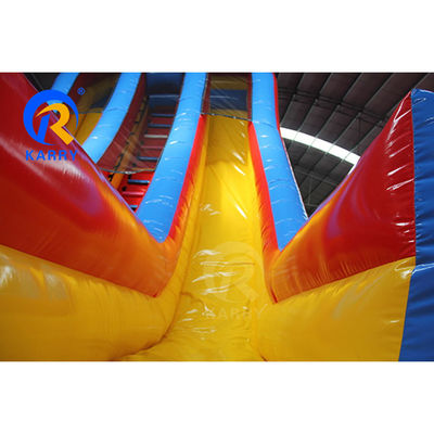 EN14960 Certified Dual Lane Inflatable Bouncing Castle Slide for Kids' Water Fun