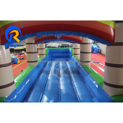 Max Capacity 100-500kg Large Inflatable Water Slide with Extended Long Slide and Pool