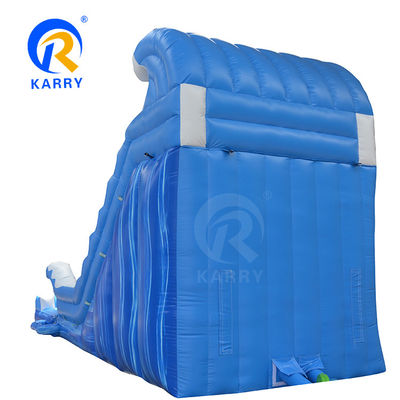 Gender-Neutral Commercial Backyard Bouncy Castle Marble Tropical Waterslide Water Slide