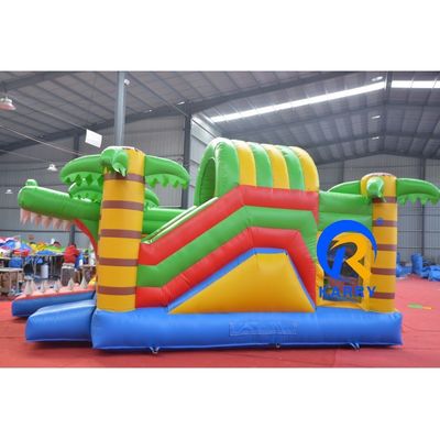 Castle Slide Combo Inflatable Bounce House for Adults and Kids Yellow Includes Blower