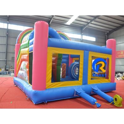 Kids outdoor playground Commercial Combo Bounce House Water Dual Slide inflatable castle