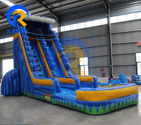 Air Blower Accessories Inflatable Palm Tree Water Slide with Water Pool and Trampoline