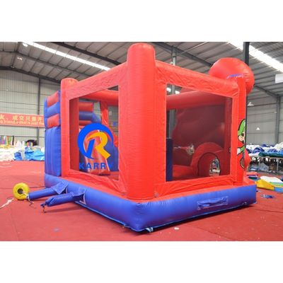 Kids Playground Marvel Comic Bouncy Jumping Castles PVC Yard Bounce House with Slide
