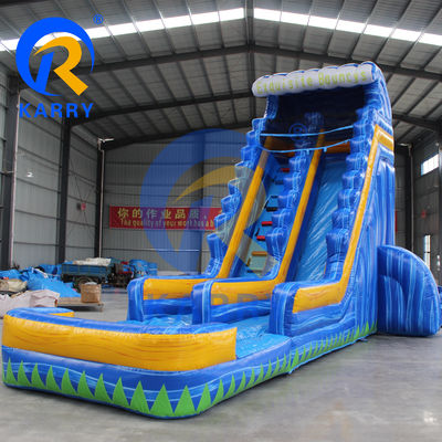 Air Blower Accessories Inflatable Palm Tree Water Slide with Water Pool and Trampoline