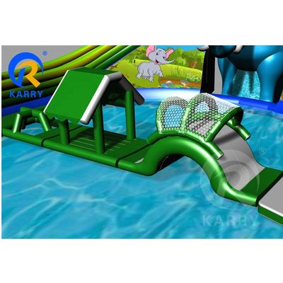 Allowable Passenger 10 Huge Elephant Slide Water Inflatable Water Park for Kids and Adults