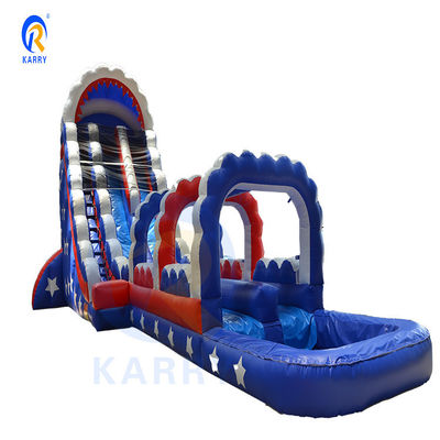 Get the Best of Both Worlds with Our Large Inflatable Waterslide and Bouncy Castle