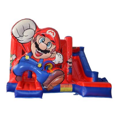Unisex SuperMario Inflatable Bounce House with Water Slide Customized Entertainment