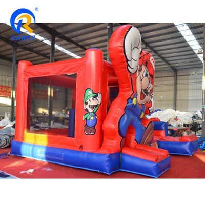 Unisex SuperMario Inflatable Bounce House with Water Slide Customized Entertainment