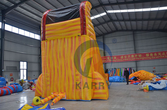 Pool Inflatables Bounce House Castle Slides for Kids and Adults in Marble Yellow