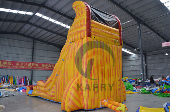 Pool Inflatables Bounce House Castle Slides for Kids and Adults in Marble Yellow