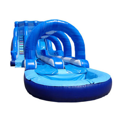 Shopping Mall Inflatable Bounce House with Pool and Two Slides Convenient Installation