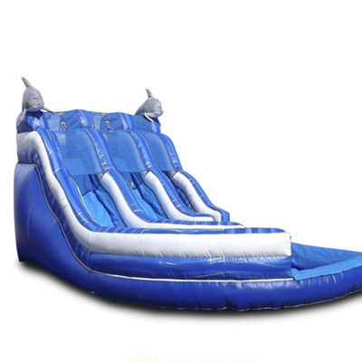 Shopping Mall Inflatable Bounce House with Pool and Two Slides Convenient Installation