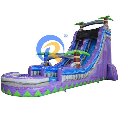 Commercial Customized Color Inflatable Pool Slide with Water Park Design