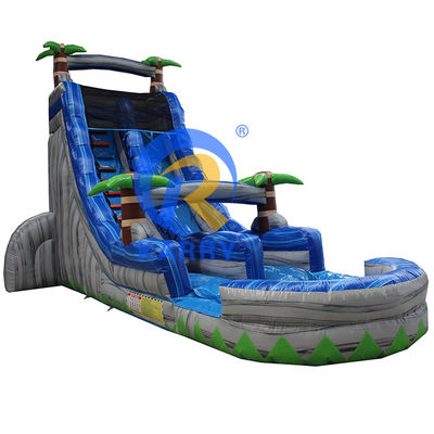 Tropical Inflatable Combo Slide Water Park Equipment Bring the Beach to Your Backyard
