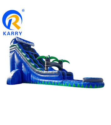 Tropical Inflatable Combo Slide Water Park Equipment Bring the Beach to Your Backyard
