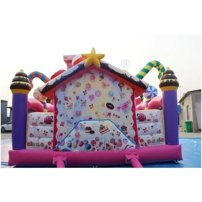 14FT Commercial Water Slides Inflatable Double Slide Candy Slide for Party Rental
