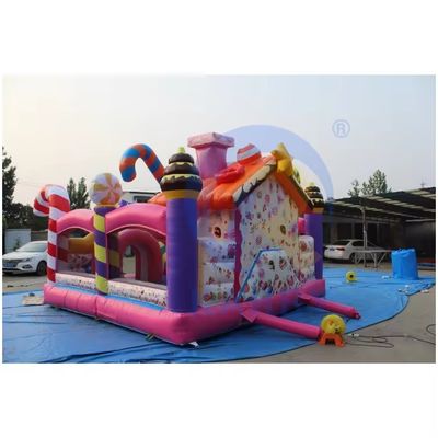 14FT Commercial Water Slides Inflatable Double Slide Candy Slide for Party Rental