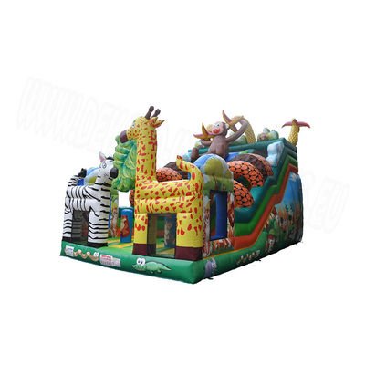 Customized Color Safari Park Inflatable Bouncer for Children's Fun at Outdoor Park